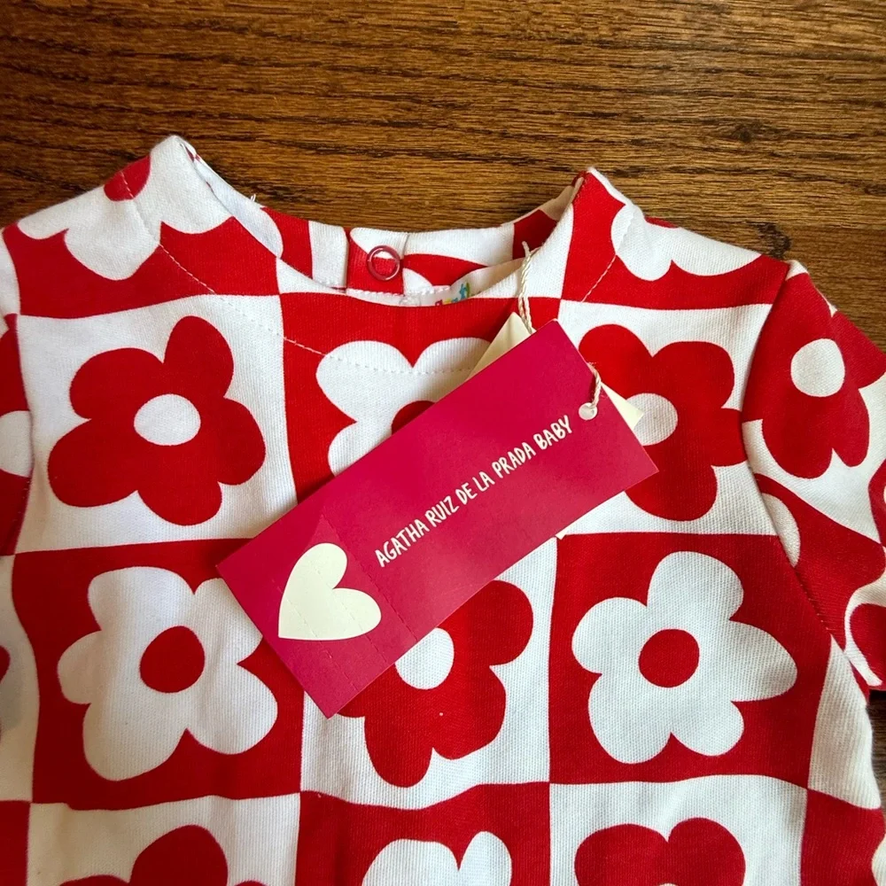 NEW Agatha Ruiz de la Prada Floral Footie 12 Months - Picture 5 of 11